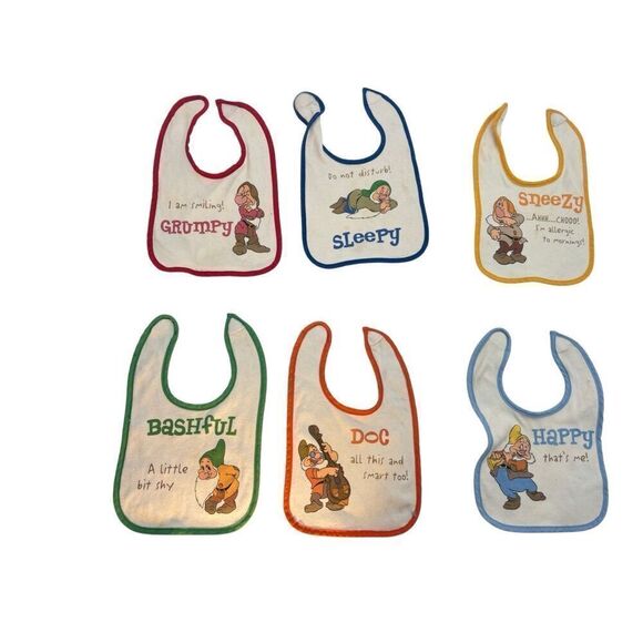 Disney seven dwarfs bibs (7) - Picture 2 of 4